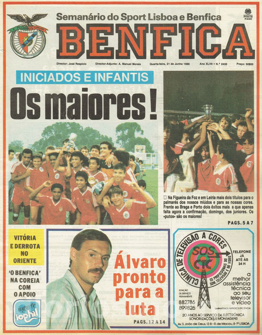 jornal o benfica 2435 1989-06-21